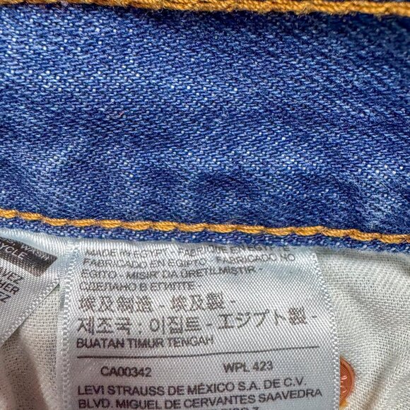 Levis 501 Jeans Mens 30 Blue Button Fly Denim Western Cowboy Outdoor 30x29 - Picture 10 of 15